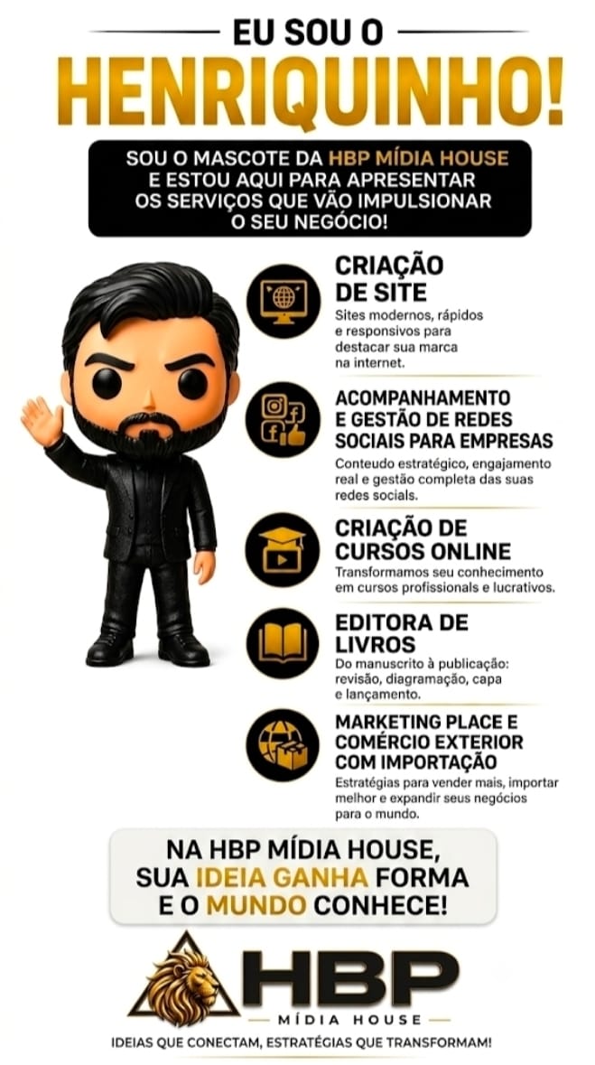 Serviços da HBP Mídia House apresentados pelo Henriquinho
